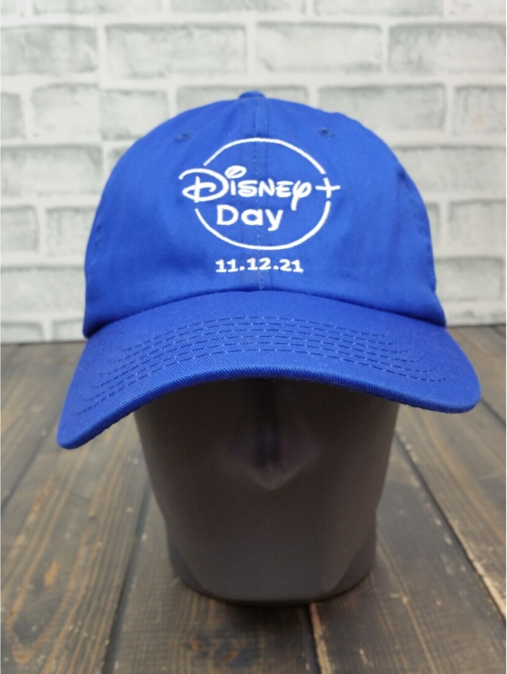 Disney+ Day 11.12.21 Baseball Hat OSFM Blue White Embroidered Strapback Cap